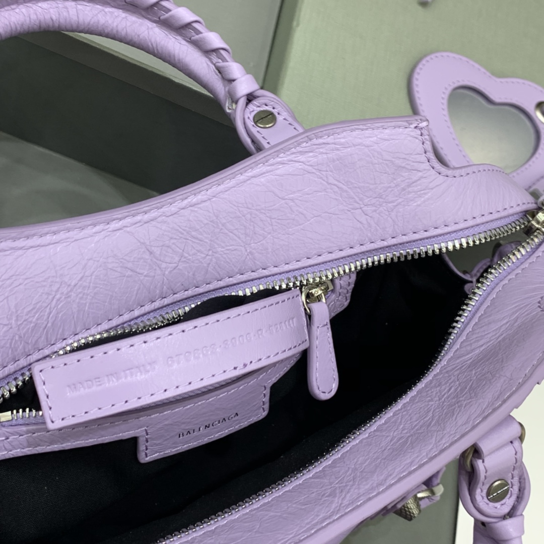 Balenciaga Neo Cagole XS Handbag Shoulder Bag Light Purple